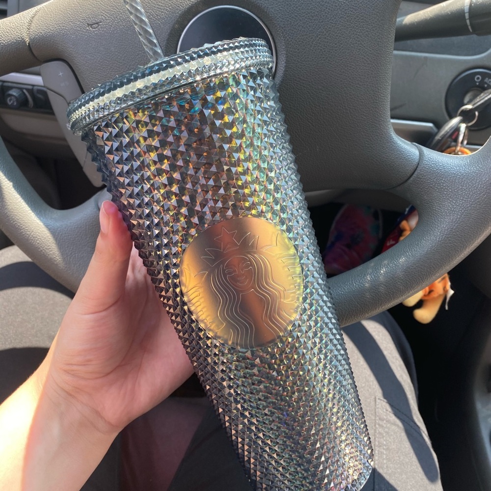 Black Studded Starbucks Tumbler